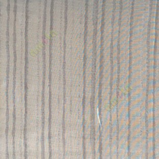 Grey color vertical bold digital stripes texture lines net finished sheer curtain